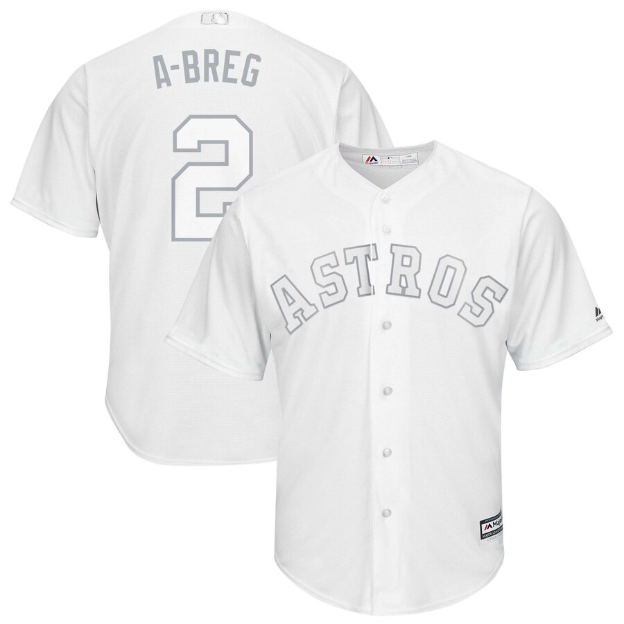 Men Houston Astros #2 A breg white MLB Jerseys